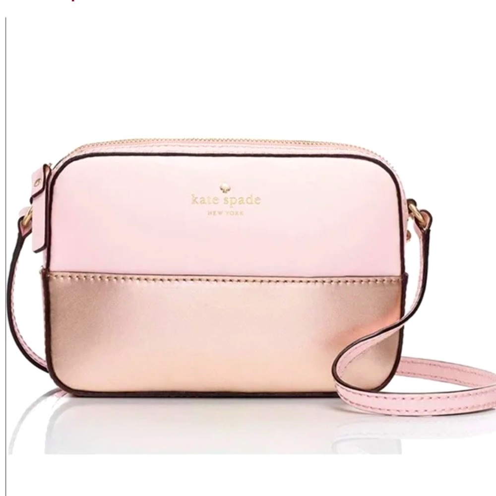 Kate Spade New York Ivy Street Clover Affogato/Gold Crossbody Bag